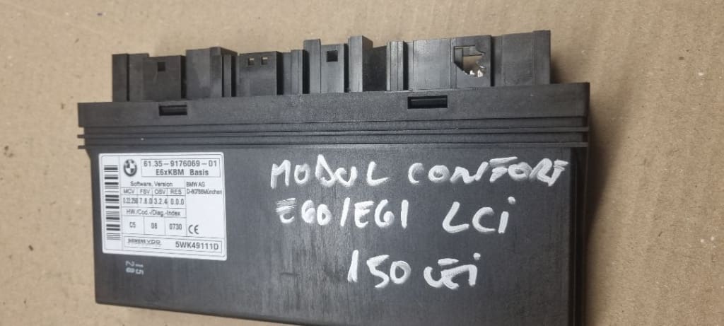 05202 Modul confort bmw e60 e61 lci 6135-9176069 01 e6xkbm