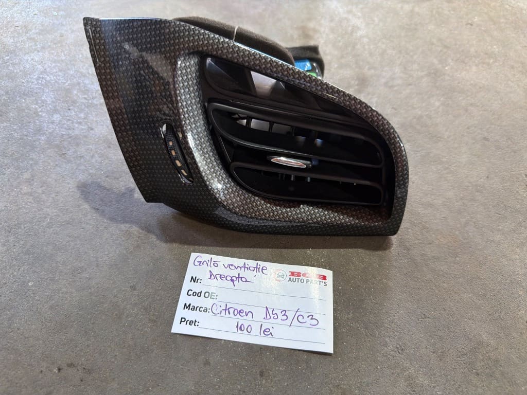 Grila Ventilatie Bord Citroen DS3 / C3 Dreapta