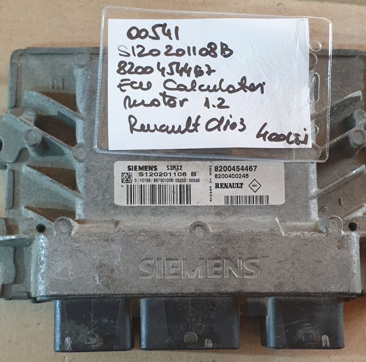 00541 ECU Calculator motor 1.2 Renault Clio 3