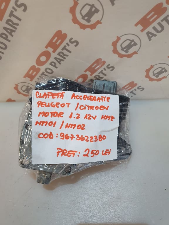 CLAPETA ACCELERATIE PEUGEOT / CITROEN MOTOR 1.2 12V HMZ HM01 HM02 COD 9673622380
