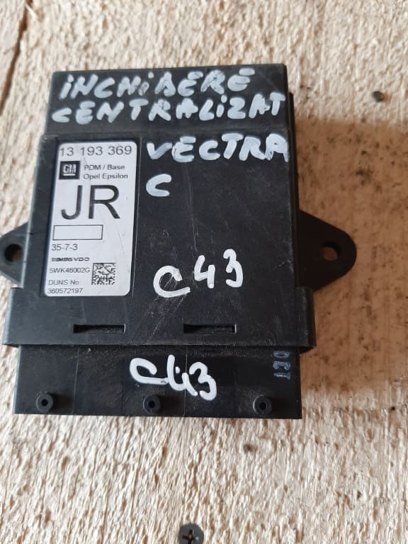 MODUL CONFORT CALCULATOR STANGA FATA OPEL VECTRA C C43