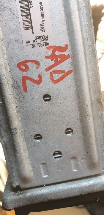 RAD62 intercooler Seat/Skoda/Vw 6Q0145804G
