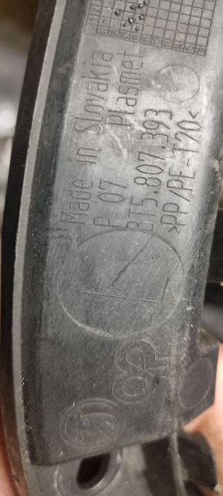05306 06295 Suport profil montaj bara spate stanga skoda superb 3t5807393