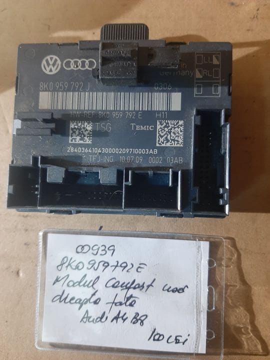 00939 Modul confort usa dreapta fata Audi A4 B8 8K0959792E 1B/L13